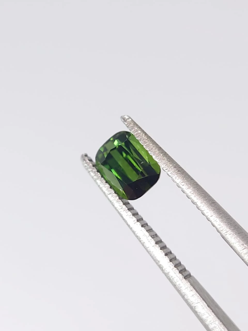 0.7ct Natural Green Tourmaline Cushion Cut Loose Gemstone from Afghanistan — view 5